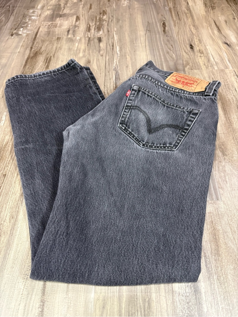 Levi's 501 XX Vintage Straight Fit Denim Jeans Highway Black Size 33x34
